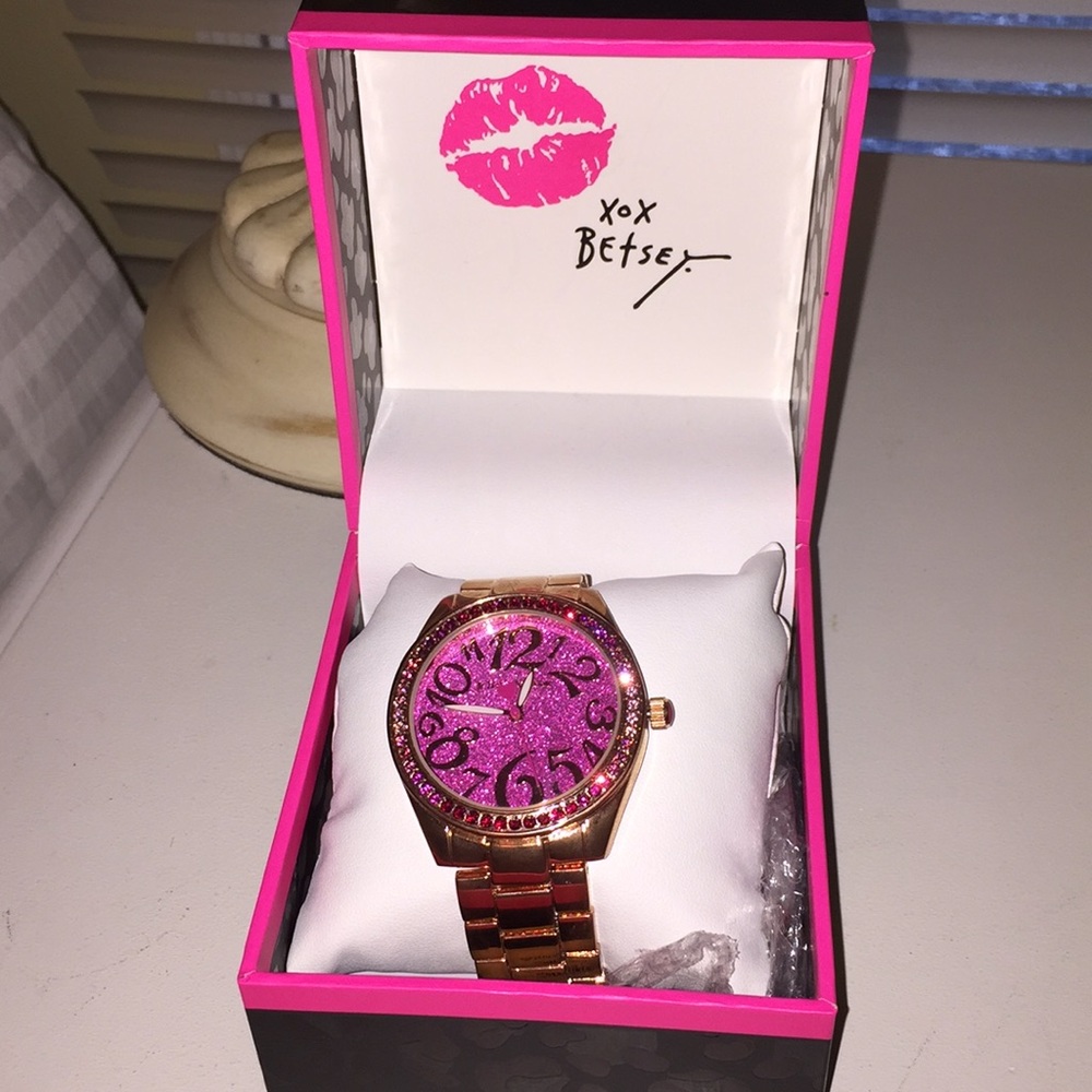 Betsy Johnson watch rose gold